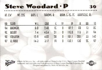 1997 Multi-Ad AA All-Stars #30 Steve Woodard Back