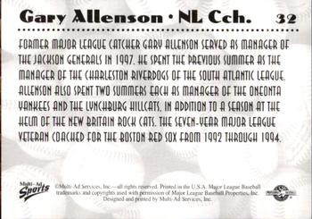 1997 Multi-Ad AA All-Stars #32 Gary Allenson Back