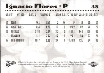 1997 Multi-Ad AA All-Stars #38 Ignacio Flores Back