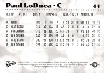 1997 Multi-Ad AA All-Stars #44 Paul Lo Duca Back