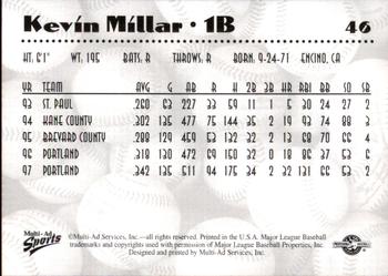 1997 Multi-Ad AA All-Stars #46 Kevin Millar Back
