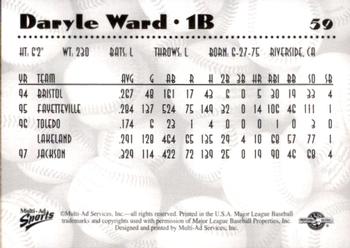1997 Multi-Ad AA All-Stars #59 Daryle Ward Back