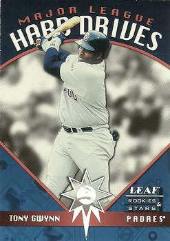 1998 Leaf Rookies & Stars - Major League Hard Drives #10 Tony Gwynn Front