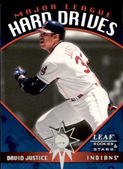 1998 Leaf Rookies & Stars - Major League Hard Drives #20 David Justice Front