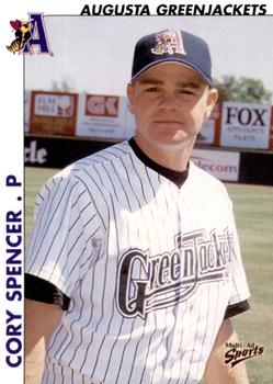 2000 Multi-Ad Augusta GreenJackets #20 Corey Spencer Front