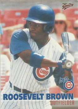 2000 Multi-Ad Iowa Cubs #5 Roosevelt Brown Front