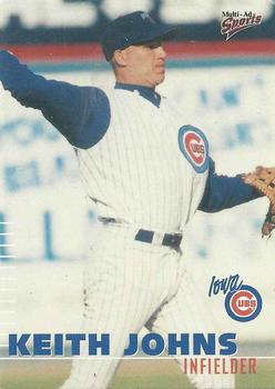 2000 Multi-Ad Iowa Cubs #10 Keith Johns Front