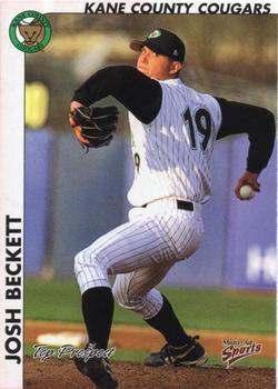 2000 Multi-Ad Midwest League Top Prospects (Numbered) #15 Josh Beckett Front