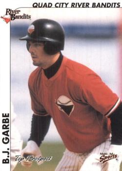 2000 Multi-Ad Midwest League Top Prospects (Numbered) #22 B.J. Garbe Front