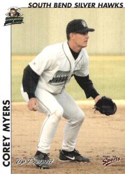 2000 Multi-Ad Midwest League Top Prospects (Numbered) #24 Corey Myers Front