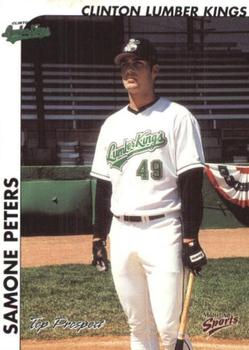 2000 Multi-Ad Midwest League Top Prospects (Numbered) #8 Samone Peters Front