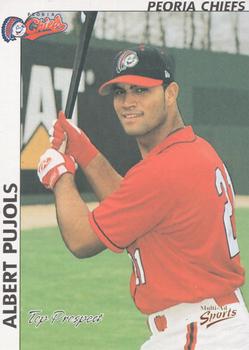 2000 Multi-Ad Midwest League Top Prospects (Numbered) #20 Albert Pujols Front