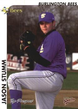 2000 Multi-Ad Midwest League Top Prospects (Numbered) #4 Jason Stumm Front