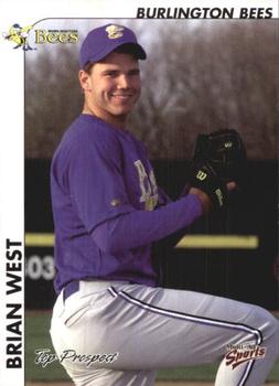2000 Multi-Ad Midwest League Top Prospects (Numbered) #5 Brian West Front