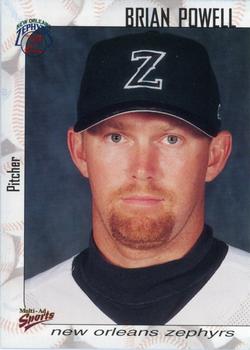 2000 Multi-Ad New Orleans Zephyrs #18 Brian Powell Front