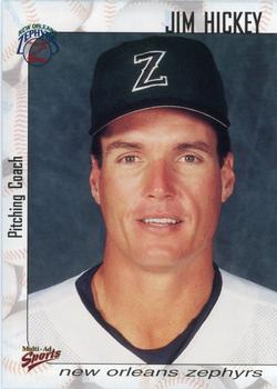 2000 Multi-Ad New Orleans Zephyrs #24 Jim Hickey Front