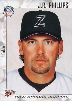 2000 Multi-Ad New Orleans Zephyrs #29 J.R. Phillips Front