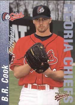 2000 Multi-Ad Peoria Chiefs #NNO B.R. Cook Front