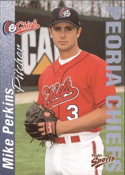 2000 Multi-Ad Peoria Chiefs #NNO Mike Perkins Front