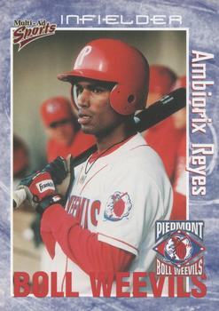 2000 Multi-Ad Piedmont Boll Weevils #4 Ambiorix Reyes Front