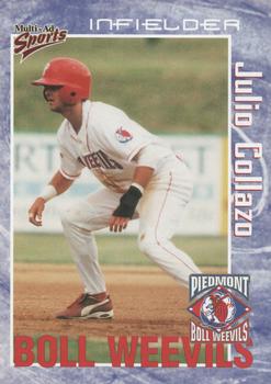 2000 Multi-Ad Piedmont Boll Weevils #11 Julio Collazo Front