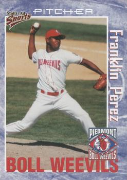 2000 Multi-Ad Piedmont Boll Weevils #17 Franklin Perez Front