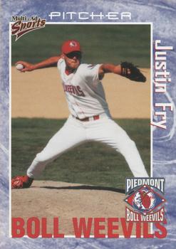 2000 Multi-Ad Piedmont Boll Weevils #38 Justin Fry Front