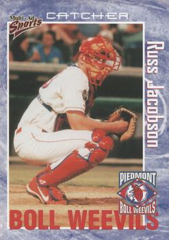 2000 Multi-Ad Piedmont Boll Weevils #40 Russ Jacobson Front