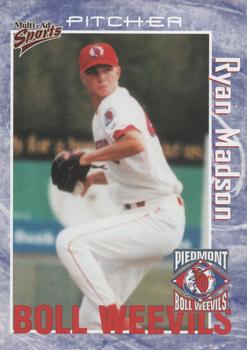 2000 Multi-Ad Piedmont Boll Weevils #41 Ryan Madson Front