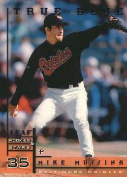 1998 Leaf Rookies & Stars - True Blue #6 Mike Mussina Front