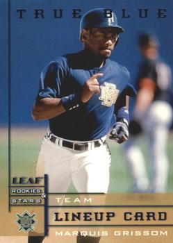 1998 Leaf Rookies & Stars - True Blue #166 Marquis Grissom Front
