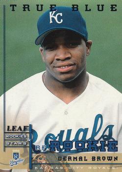 1998 Leaf Rookies & Stars - True Blue #324 Dermal Brown Front