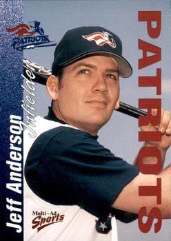2000 Multi-Ad Somerset Patriots #5 Jeff Anderson Front