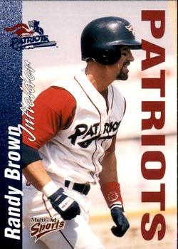 2000 Multi-Ad Somerset Patriots #8 Randy Brown Front