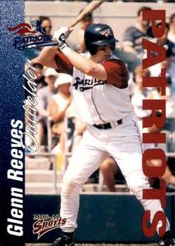 2000 Multi-Ad Somerset Patriots #23 Glenn Reeves Front