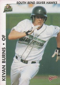 2000 Multi-Ad South Bend Silver Hawks #2 Kevan Burns Front