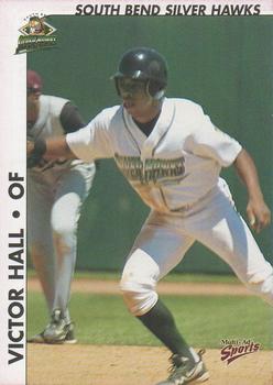 2000 Multi-Ad South Bend Silver Hawks #10 Victor Hall Front