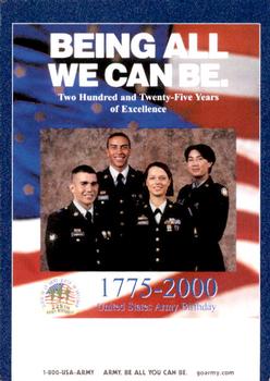 2000 Multi-Ad Staten Island Yankees #1 Army Title Card Front