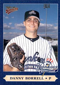 2000 Multi-Ad Staten Island Yankees #4 Danny Borrell Front