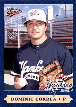 2000 Multi-Ad Staten Island Yankees #8 Dominic Correa Front