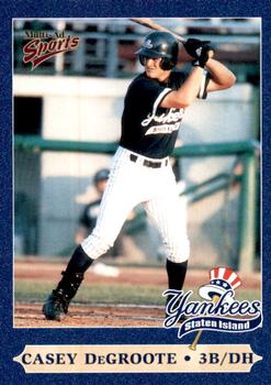 2000 Multi-Ad Staten Island Yankees #9 Casey DeGroote Front