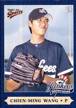 2000 Multi-Ad Staten Island Yankees #27 Chien-Ming Wang Front