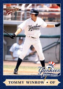2000 Multi-Ad Staten Island Yankees #29 Tommy Winrow Front
