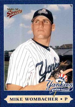 2000 Multi-Ad Staten Island Yankees #30 Mike Wombacher Front