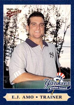 2000 Multi-Ad Staten Island Yankees #35 E.J. Amo Front