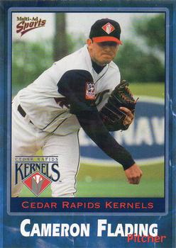2001 Multi-Ad Cedar Rapids Kernels #7 Cameron Flading Front