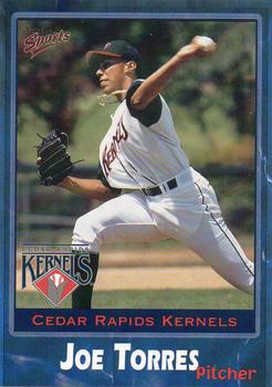 2001 Multi-Ad Cedar Rapids Kernels #26 Joe Torres Front