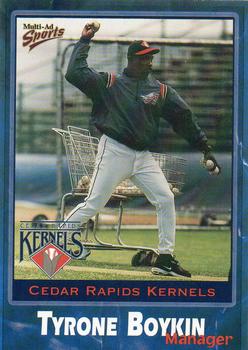 2001 Multi-Ad Cedar Rapids Kernels #28 Tyrone Boykin Front
