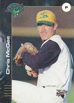 2001 Multi-Ad Beloit Snappers #16 Chris McGee Front