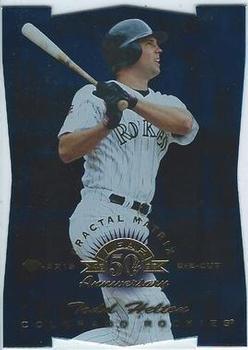 1998 Leaf - Fractal Diamond Axis #184 Todd Helton Front